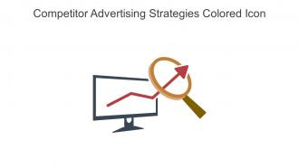 Competitor Advertising Strategies Colored Icon In Powerpoint Pptx Png And Editable Eps Format