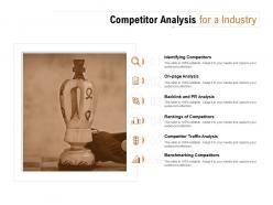 Competitor analysis for a industry