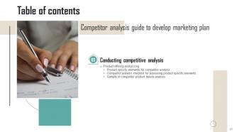 Competitor Analysis Guide To Develop Marketing Plan Powerpoint Presentation Slides MKT CD V Colorful Good