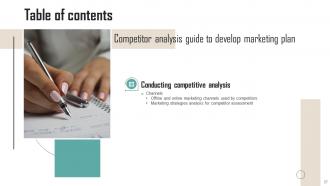 Competitor Analysis Guide To Develop Marketing Plan Powerpoint Presentation Slides MKT CD V Appealing Good