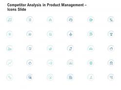 Competitor analysis in product management icons slide ppt icons