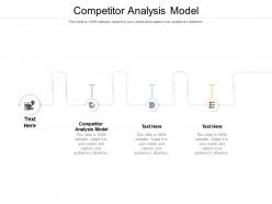 Competitor analysis model ppt powerpoint presentation model example cpb
