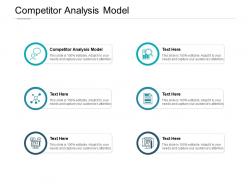 Competitor analysis model ppt powerpoint presentation outline format cpb