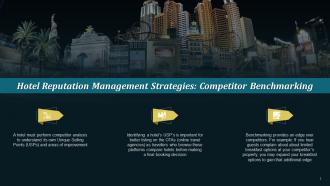 Competitor Benchmarking For Hotel Reputation Management Training Ppt