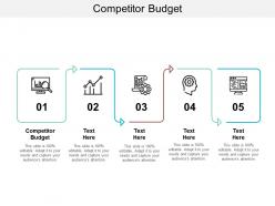 Competitor budget ppt powerpoint presentation gallery example file cpb