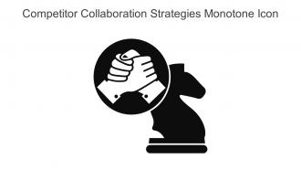 Competitor Collaboration Strategies Monotone Icon in powerpoint pptx png and editable eps format