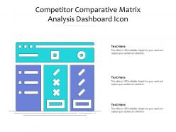 Competitor Comparative Matrix Analysis Dashboard Icon