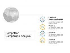 Competitor comparison analysis ppt powerpoint presentation pictures templates cpb