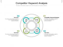 Competitor keyword analysis ppt powerpoint presentation infographic template examples cpb