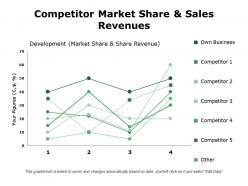 Competitor market share and sales revenues ppt examples