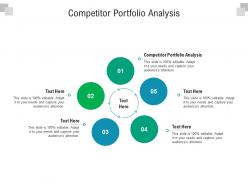 Competitor portfolio analysis ppt powerpoint presentation professional example file cpb