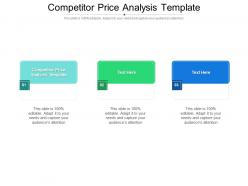Competitor price analysis template ppt powerpoint presentation professional graphics cpb