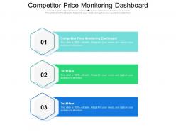 Competitor price monitoring dashboard ppt powerpoint presentation pictures styles cpb