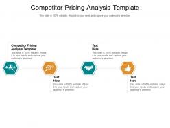 Competitor pricing analysis template ppt powerpoint presentation portfolio styles cpb