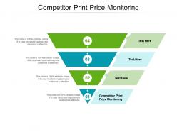 Competitor print price monitoring ppt powerpoint presentation model guide cpb