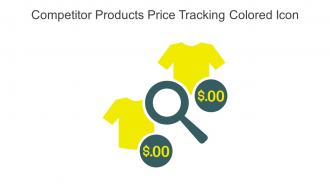 Competitor Products Price Tracking Colored Icon In Powerpoint Pptx Png And Editable Eps Format