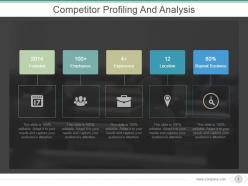 Competitor profiling and analysis powerpoint slide background designs