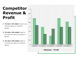 Competitor revenue and profit ppt model