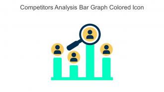 Competitors Analysis Bar Graph Colored Icon In Powerpoint Pptx Png And Editable Eps Format