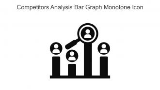 Competitors Analysis Bar Graph Monotone Icon In Powerpoint Pptx Png And Editable Eps Format