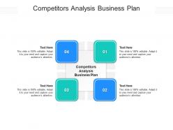 Competitors analysis business plan ppt powerpoint presentation outline layouts cpb