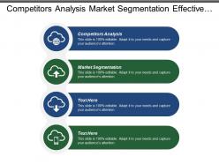 Competitors analysis market segmentation effective problem solving sales management
