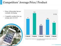 Competitors average price product ppt slide template