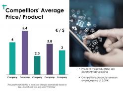 Competitors average price product ppt visual aids icon