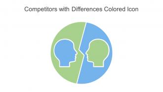 Competitors With Differences Colored Icon In Powerpoint Pptx Png And Editable Eps Format
