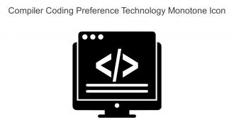 Compiler Coding Preference Technology Monotone Icon In Powerpoint Pptx Png And Editable Eps Format