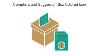 Complaint And Suggestion Box Colored Icon In Powerpoint Pptx Png And Editable Eps Format