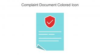 Complaint Document Colored Icon In Powerpoint Pptx Png And Editable Eps Format