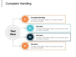 Complaint handling ppt powerpoint presentation infographic template objects cpb