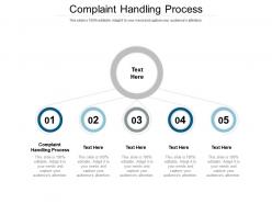 Complaint handling process ppt powerpoint presentation gallery designs cpb