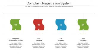 Complaint Registration System Ppt Powerpoint Presentation Outline Layouts Cpb