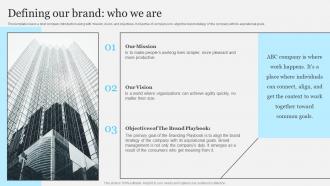 Complete Brand Marketing Playbook Defining Our Brand Who We Are