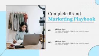 Complete Brand Marketing Playbook Ppt Slides Rules