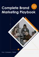 Complete Brand Marketing Playbook Report Sample Example Document