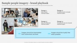 Complete Brand Marketing Playbook Sample People Imagery Brand Playbook