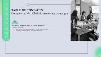 Complete Guide Of Holistic Marketing Campaigns Powerpoint Presentation Slides MKT CD V Designed Graphical