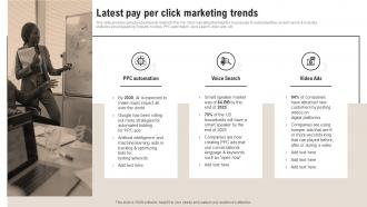 Complete Guide Of Pay Per Latest Pay Per Click Marketing Trends MKT SS V