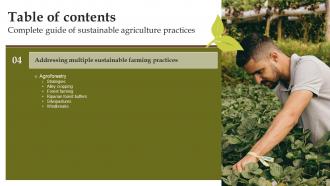 Complete Guide Of Sustainable Agriculture Practices Powerpoint Presentation Slides Editable Image