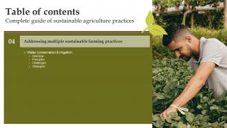 Complete Guide Of Sustainable Agriculture Practices Powerpoint Presentation Slides Researched Images