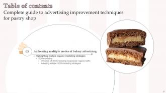 Complete Guide To Advertising Improvement Techniques For Pastry Shop Complete Deck Strategy CD V Images Content Ready