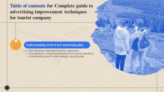 Complete Guide To Advertising Improvement Techniques For Tourist Company Complete Deck Strategy CD V Idea Image