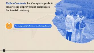 Complete Guide To Advertising Improvement Techniques For Tourist Company Complete Deck Strategy CD V Good Image