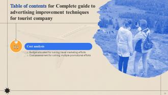 Complete Guide To Advertising Improvement Techniques For Tourist Company Complete Deck Strategy CD V Editable Images