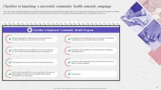 Complete Guide To Community Health Outreach Strategic Plan Strategy CD Appealing Images