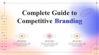 Complete Guide To Competitive Branding Ppt Layouts Graphics Example
