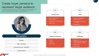 Complete Guide To Implement Create Buyer Persona To Represent Target Audience MKT SS V